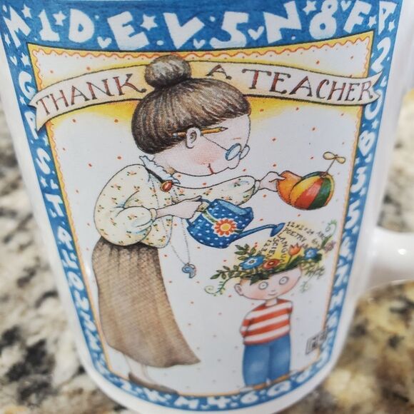Mary Engelbreit Thank a Teacher Coffee Cup - Picture 2 of 5
